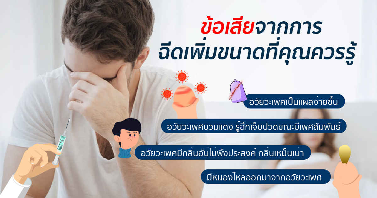 ข้อเสียของการฉีดเพิ่มขนาด